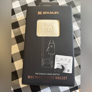 Stanley Cream and Black Phone Keys Wallet Case